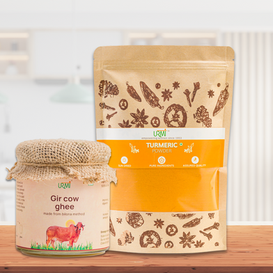 The Golden Duo: Health benefits of using Urmi's Turmeric Powder with Ghee
