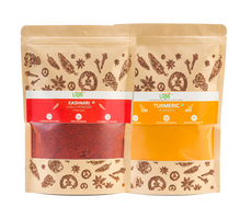 URMI Kashmiri chilli powder + URMI Turmeric powder